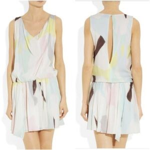 Alice and Olivia Rylyn Watercolor Mini Dress